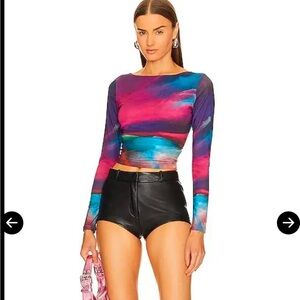 Farai London Fleur top in magenta